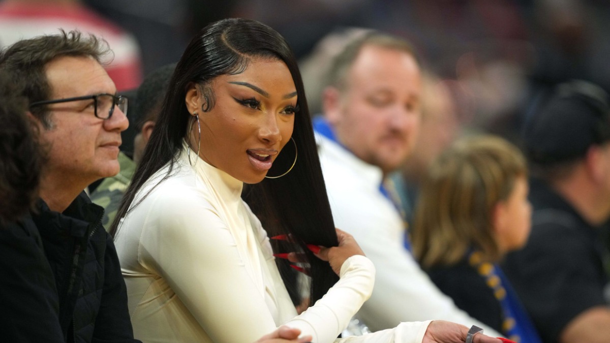 Megan Thee Stallion Stuns Courtside Supporting Klay Thompson On Christmas Day