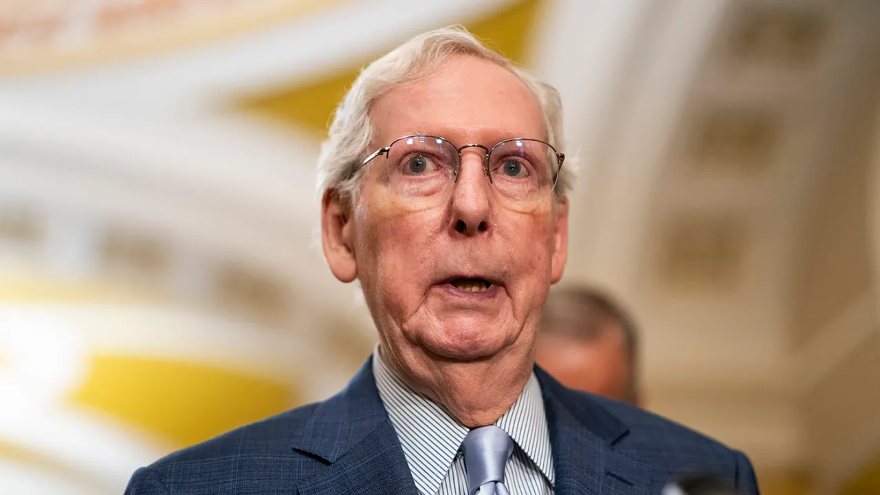 83-Year-Old Senator Mitch McConnell Trips in Senate Hallway