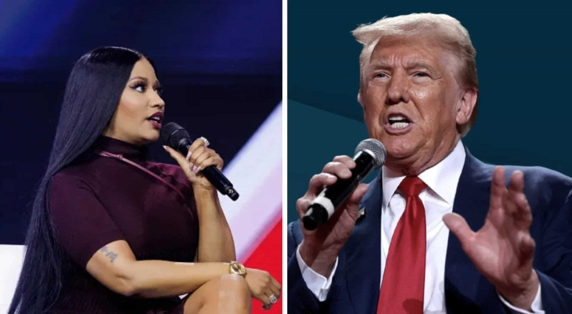 Nicki Minaj Calls Trump Her Favorite President Of All Time As He Crowns Her The Queen Of Rap In Viral TikTok Moment (VIDEO)