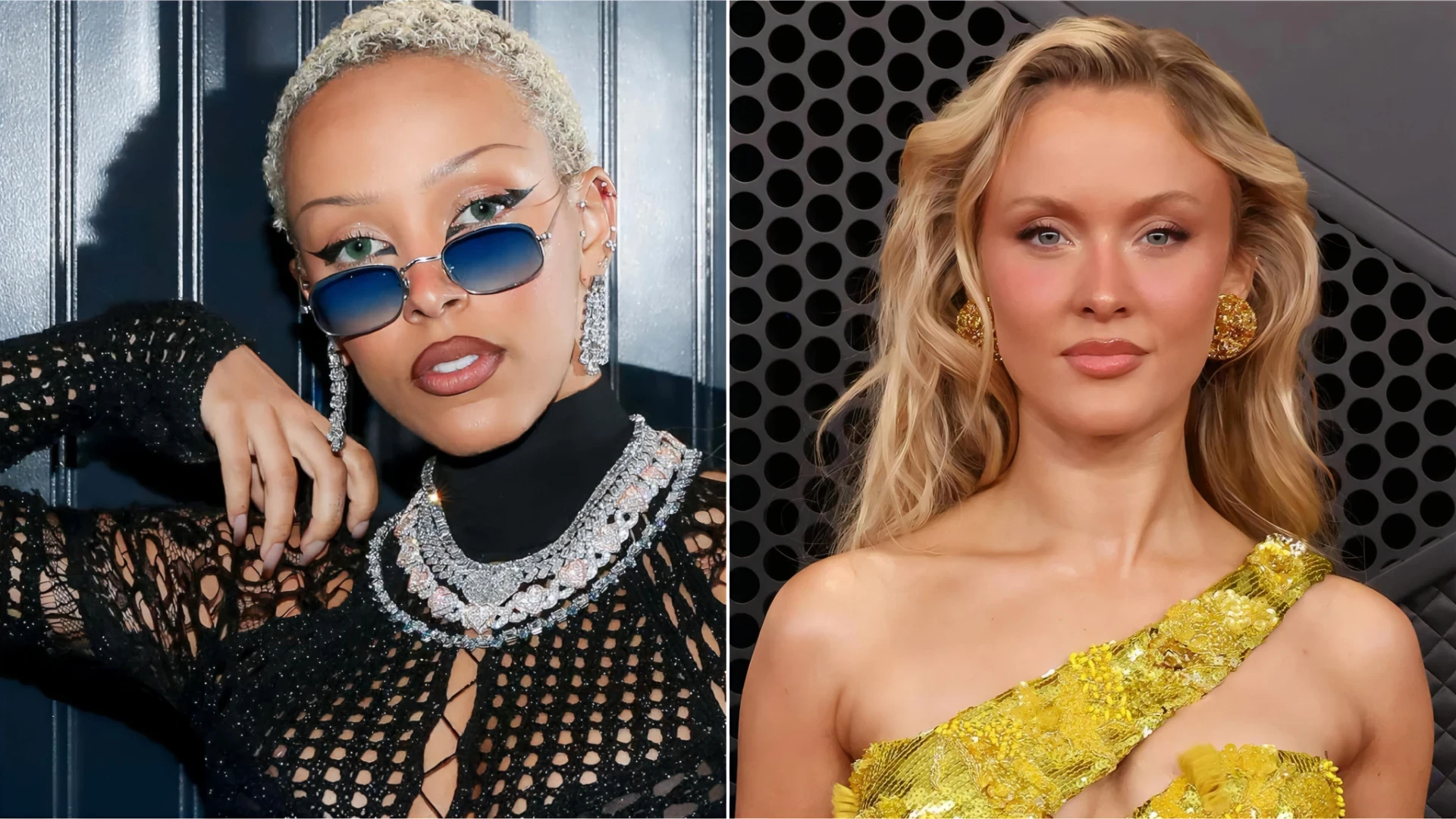 Doja Cat Gives Zara Larsson Her Flowers After Trying To Sing Her Midnight Sun Chorus